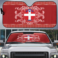 Personalized Italy Piedmont Auto Sun Shade Baroque Motif
