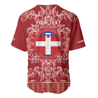Personalized Italy Piedmont Baseball Jersey Baroque Motif