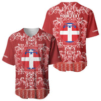 Personalized Italy Piedmont Baseball Jersey Baroque Motif