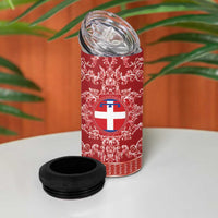Personalized Italy Piedmont 4 in 1 Can Cooler Tumbler Baroque Motif