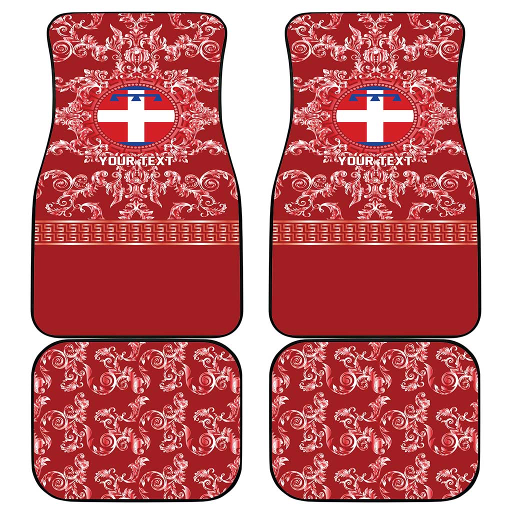 Personalized Italy Piedmont Car Mats Baroque Motif
