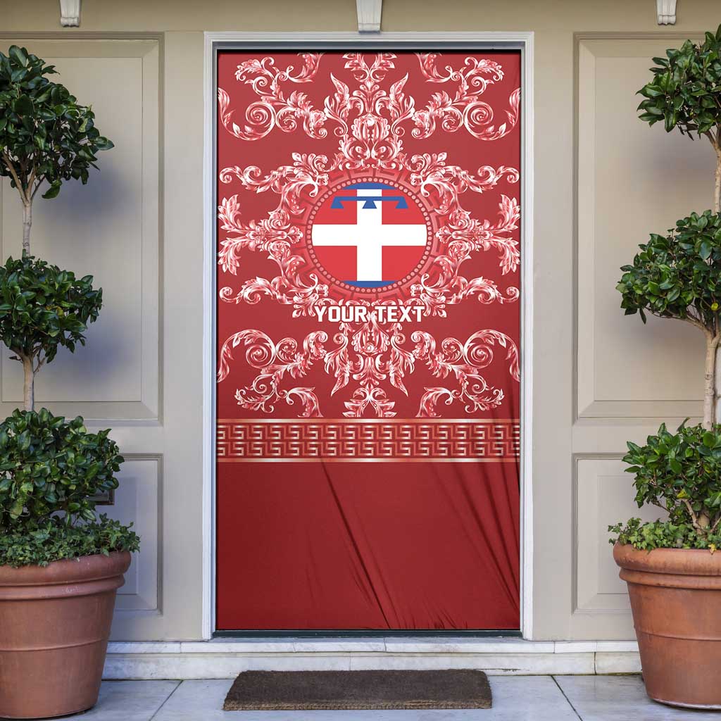 Personalized Italy Piedmont Door Cover Baroque Motif