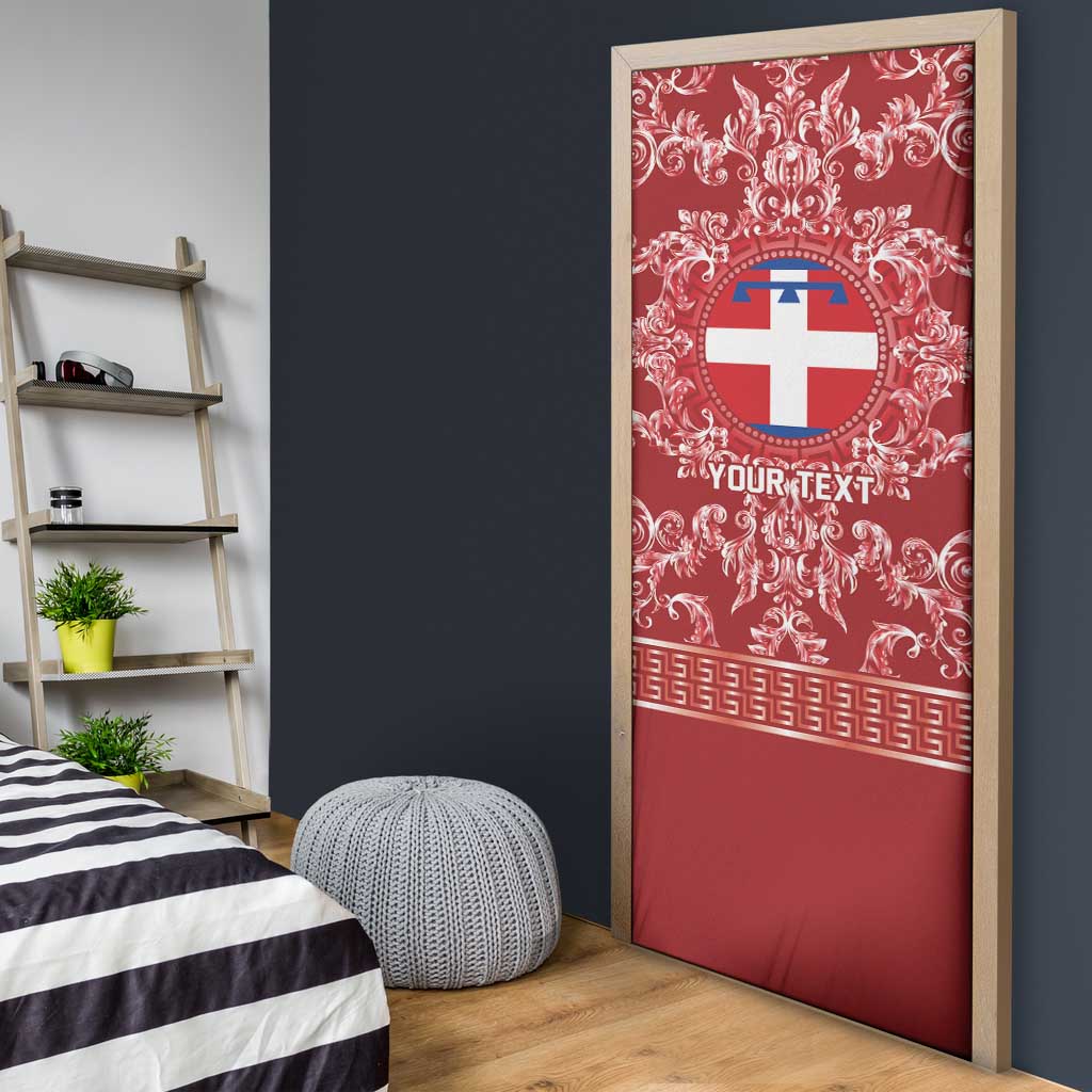 Personalized Italy Piedmont Door Cover Baroque Motif