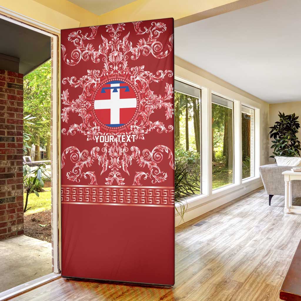 Personalized Italy Piedmont Door Cover Baroque Motif