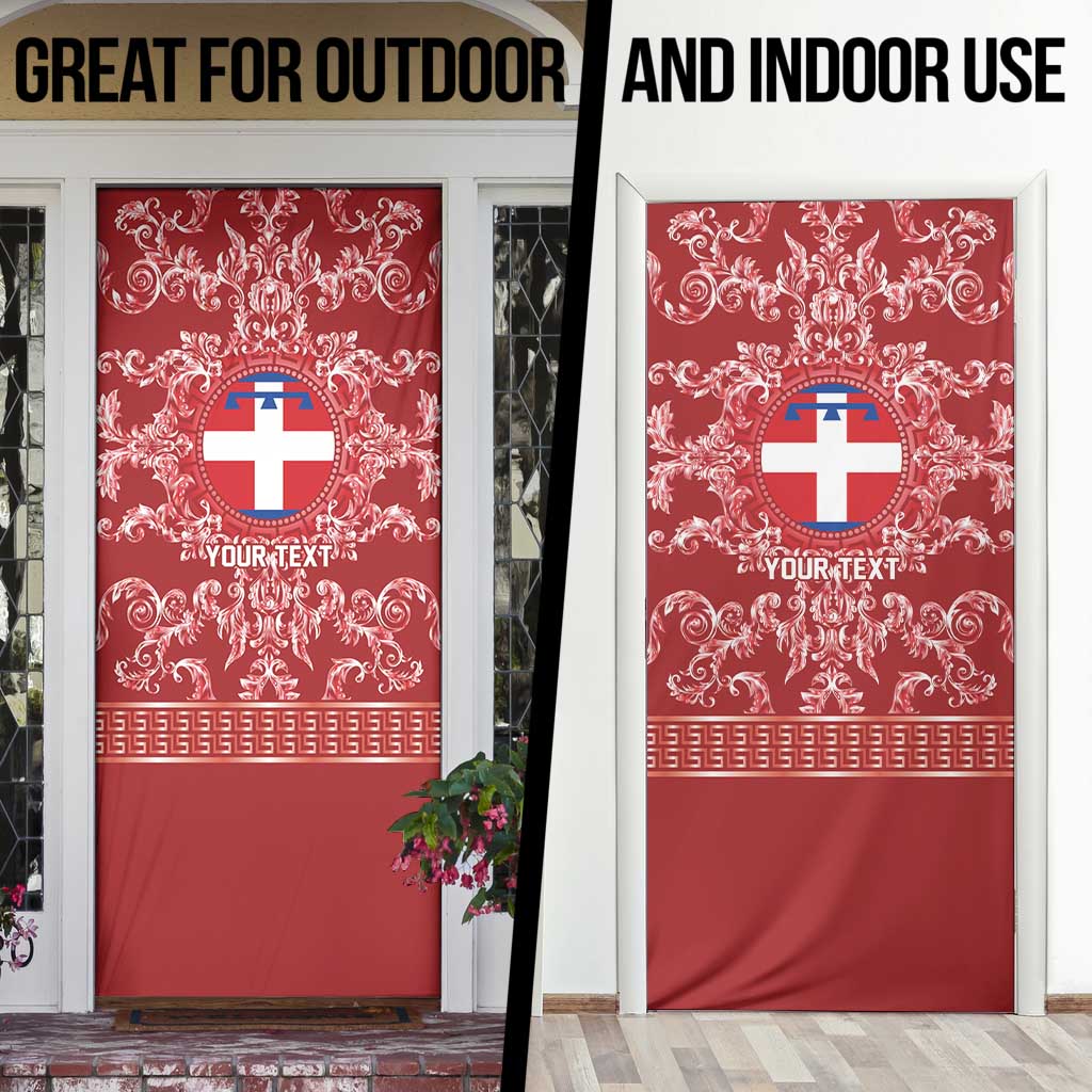Personalized Italy Piedmont Door Cover Baroque Motif