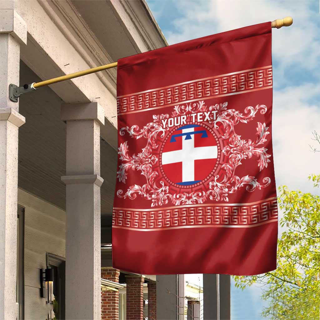 Personalized Italy Piedmont Garden Flag Baroque Motif