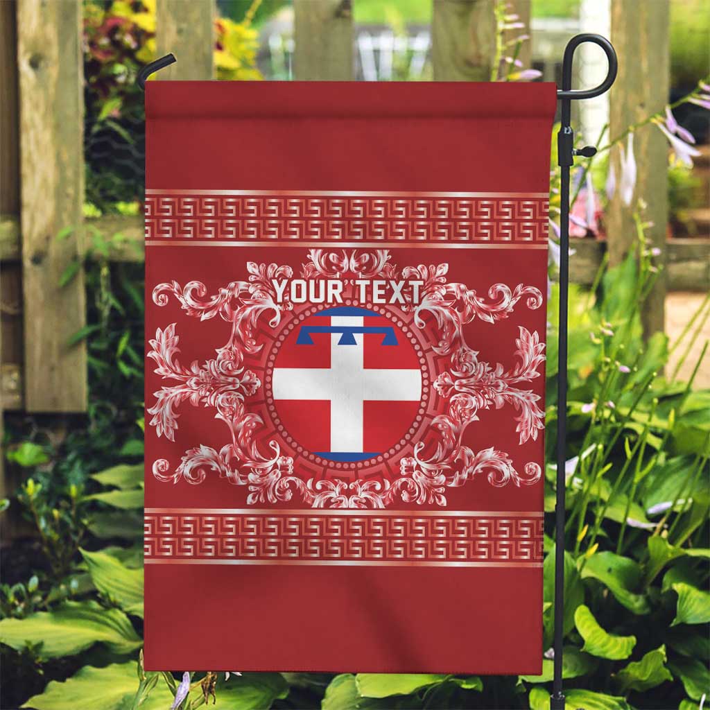 Personalized Italy Piedmont Garden Flag Baroque Motif