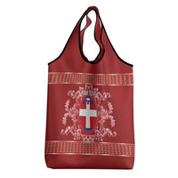 Personalized Italy Piedmont Grocery Bag Baroque Motif