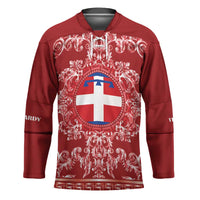 Personalized Italy Piedmont Hockey Jersey Baroque Motif