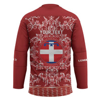 Personalized Italy Piedmont Hockey Jersey Baroque Motif