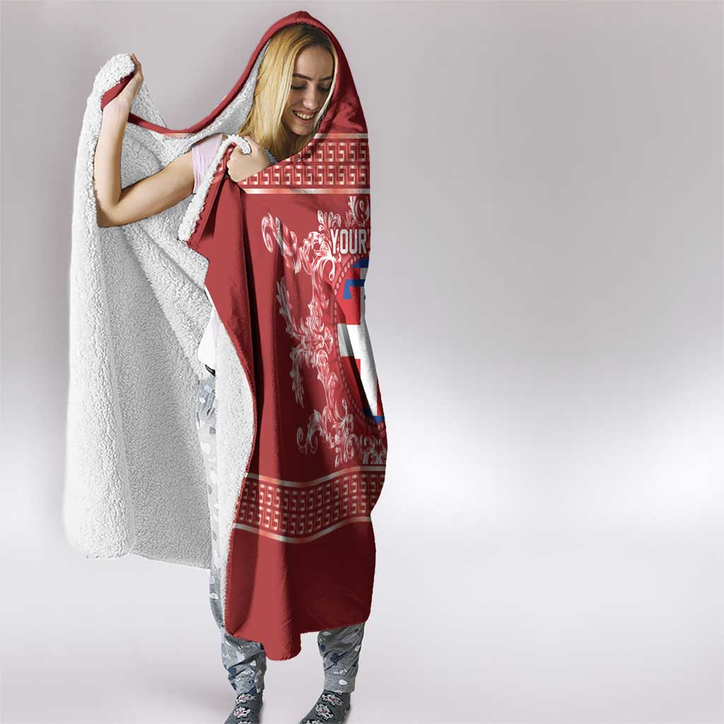 Personalized Italy Piedmont Hooded Blanket Baroque Motif
