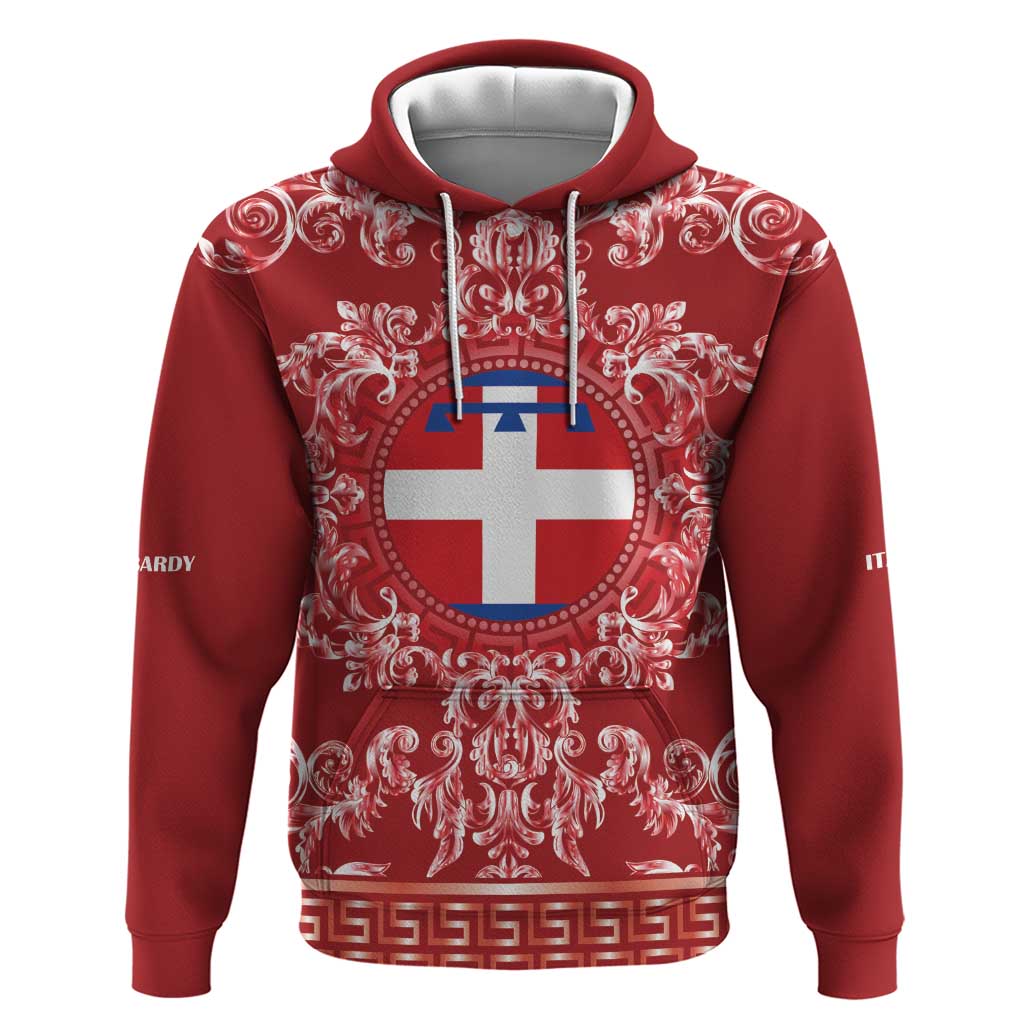 Personalized Italy Piedmont Hoodie Baroque Motif