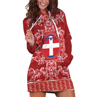 Personalized Italy Piedmont Hoodie Dress Baroque Motif