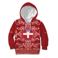 Personalized Italy Piedmont Kid Hoodie Baroque Motif