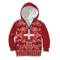 Personalized Italy Piedmont Kid Hoodie Baroque Motif