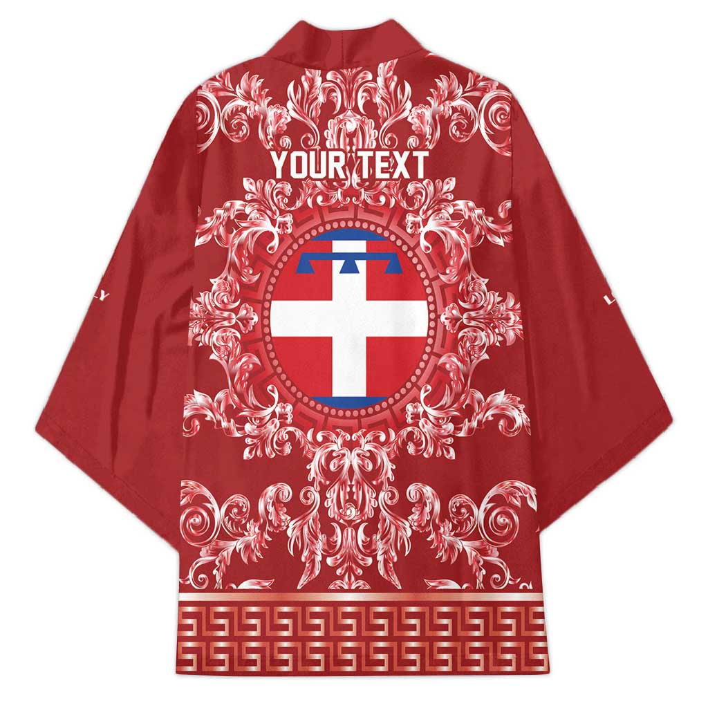 Personalized Italy Piedmont Kimono Baroque Motif