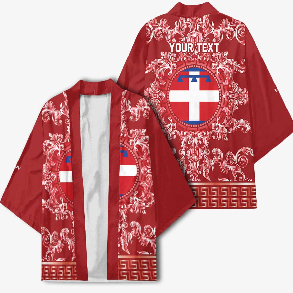 Personalized Italy Piedmont Kimono Baroque Motif