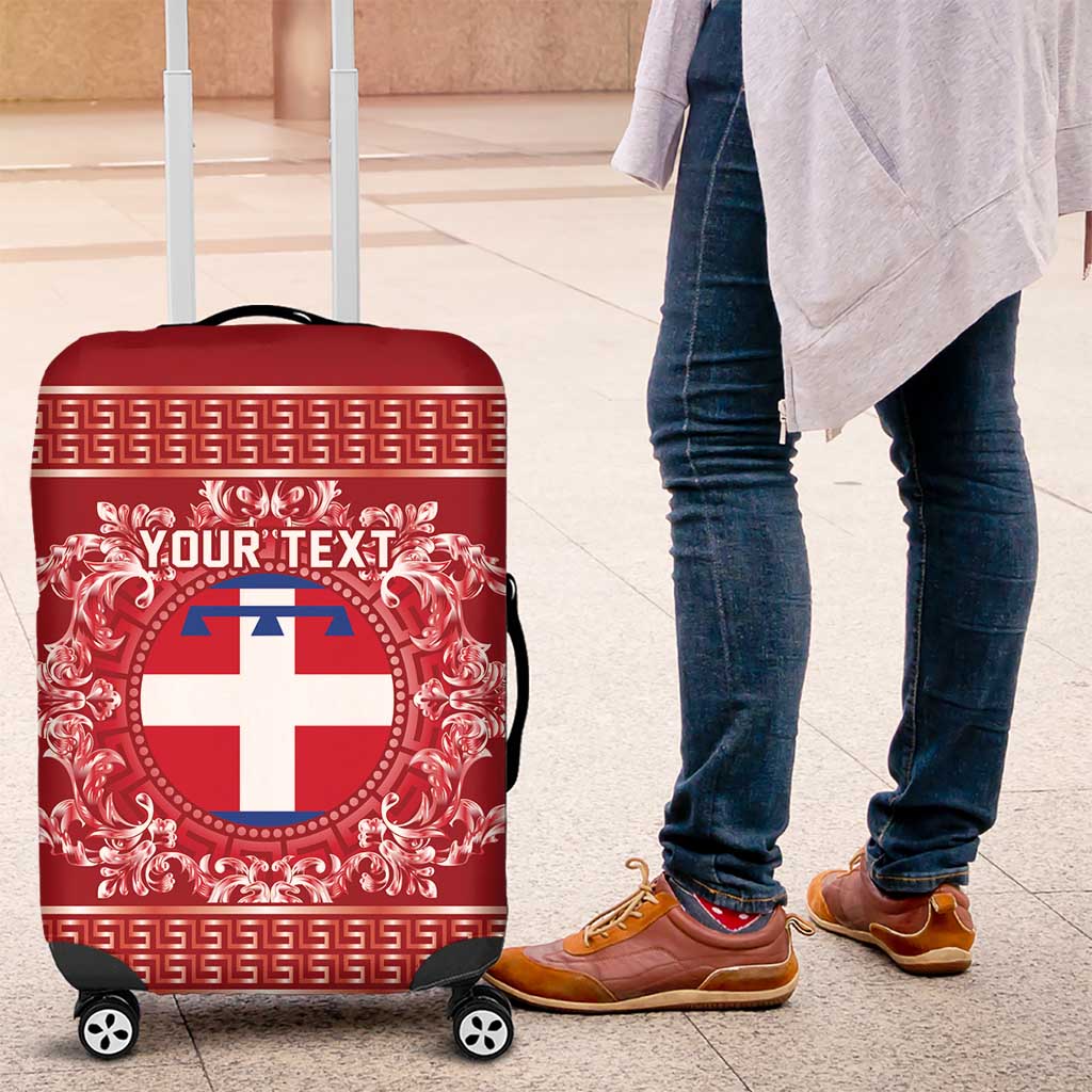 Personalized Italy Piedmont Luggage Cover Baroque Motif