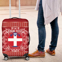 Personalized Italy Piedmont Luggage Cover Baroque Motif