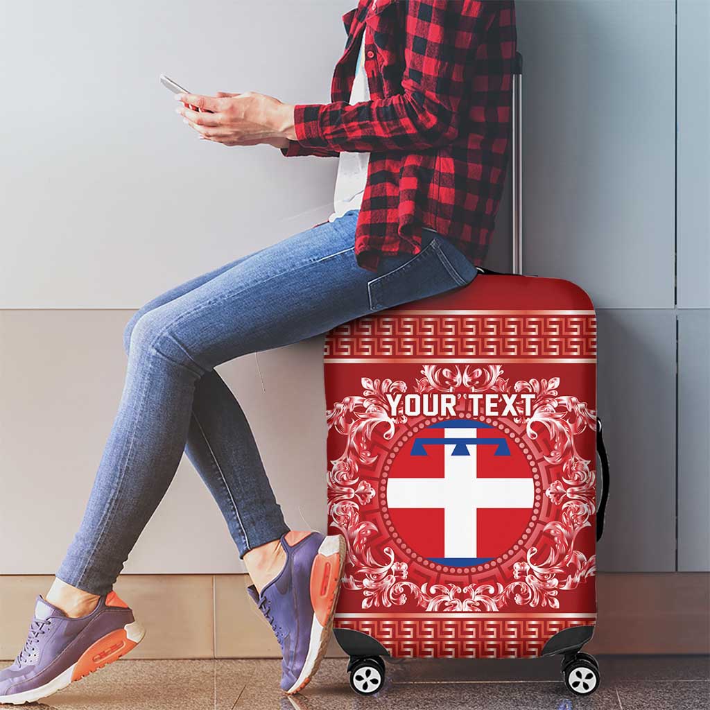 Personalized Italy Piedmont Luggage Cover Baroque Motif