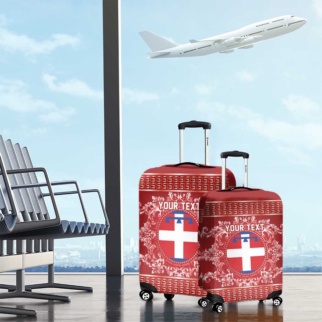 Personalized Italy Piedmont Luggage Cover Baroque Motif