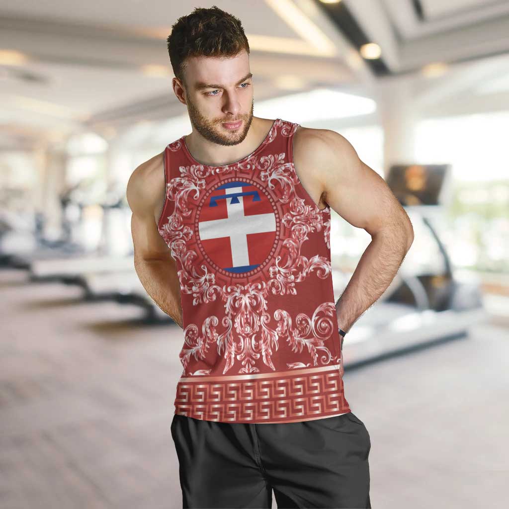 Personalized Italy Piedmont Men Tank Top Baroque Motif