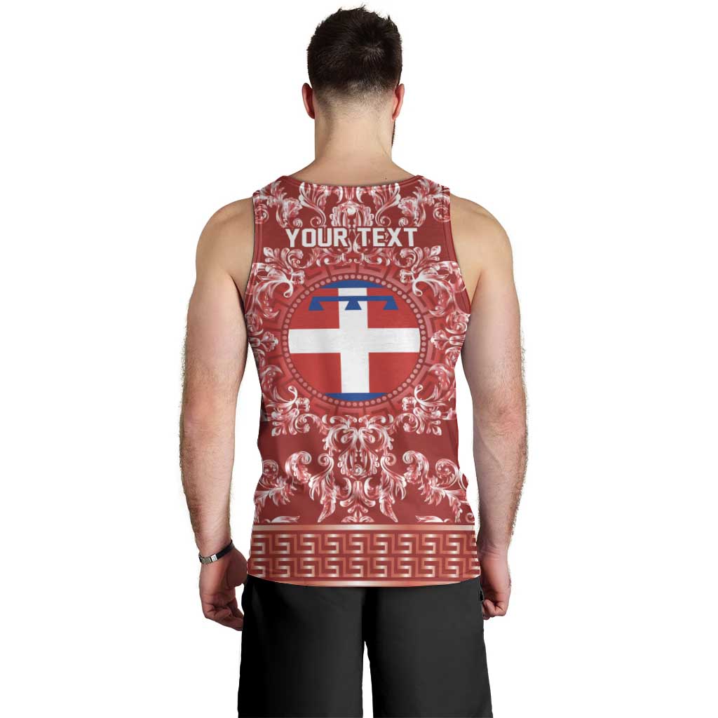 Personalized Italy Piedmont Men Tank Top Baroque Motif