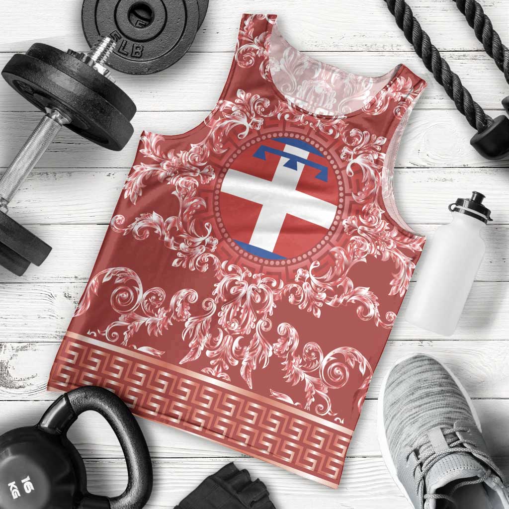 Personalized Italy Piedmont Men Tank Top Baroque Motif