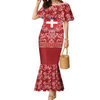 Personalized Italy Piedmont Mermaid Dress Baroque Motif