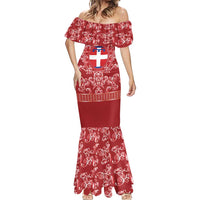 Personalized Italy Piedmont Mermaid Dress Baroque Motif