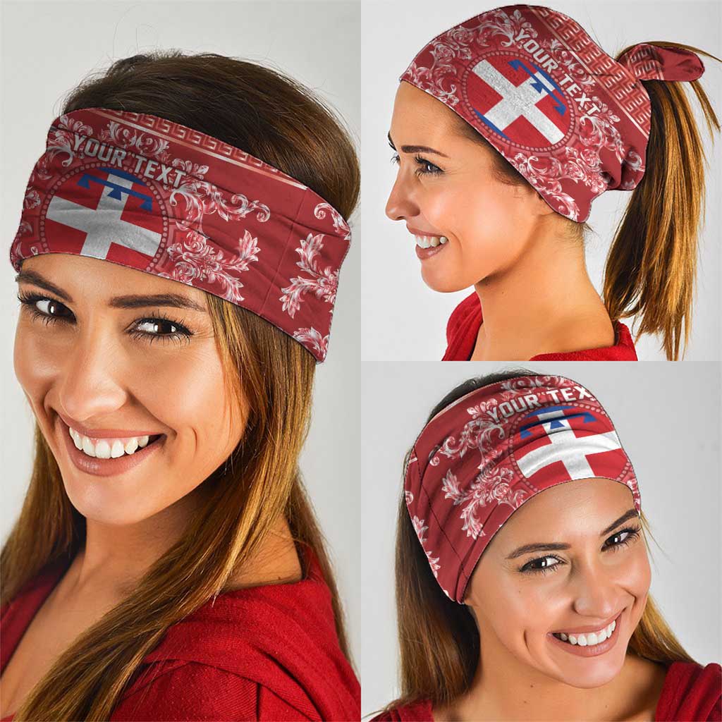 Personalized Italy Piedmont Neck Gaiter Baroque Motif