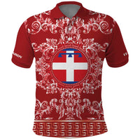 Personalized Italy Piedmont Polo Shirt Baroque Motif