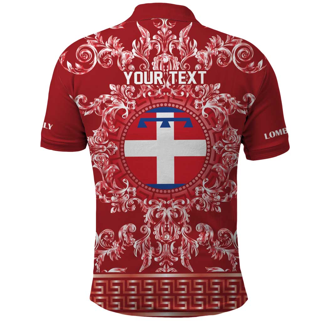Personalized Italy Piedmont Polo Shirt Baroque Motif
