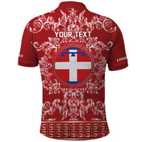 Personalized Italy Piedmont Polo Shirt Baroque Motif