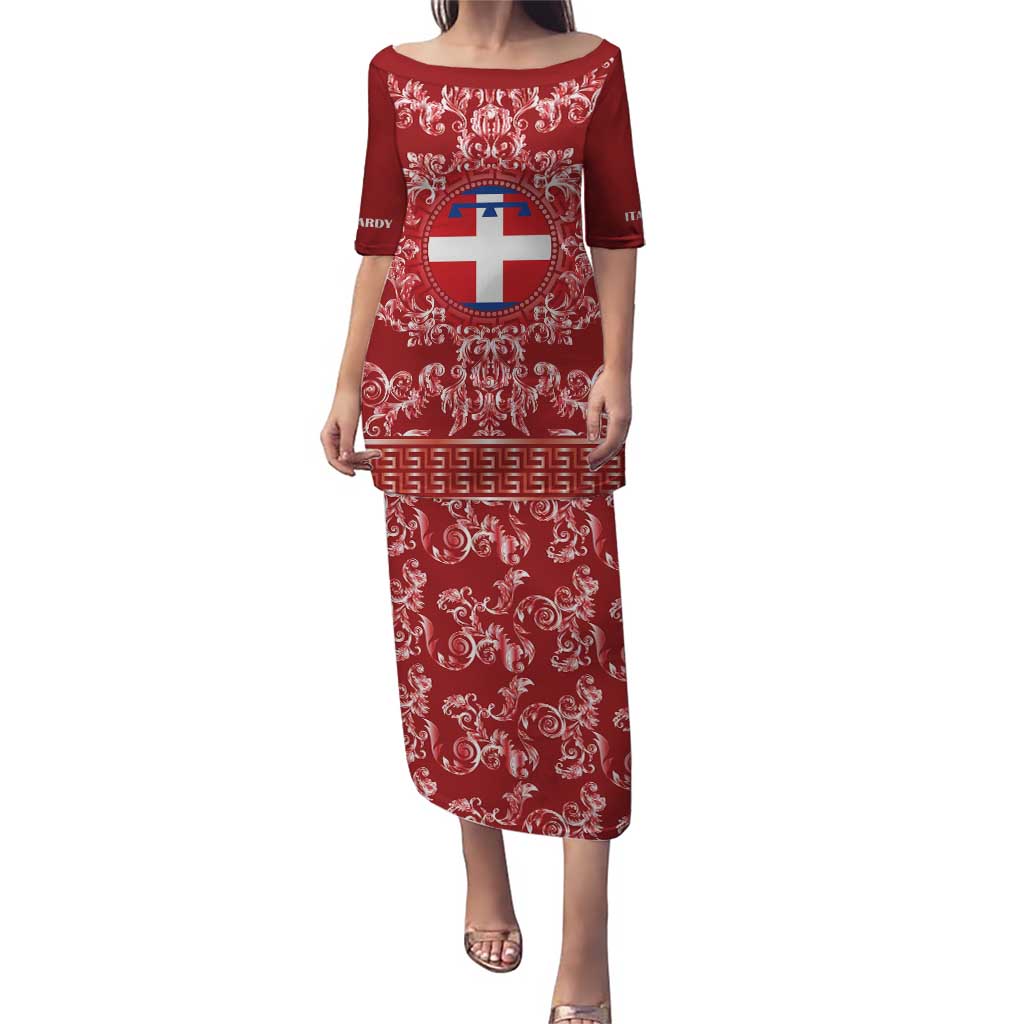 Personalized Italy Piedmont Puletasi Baroque Motif
