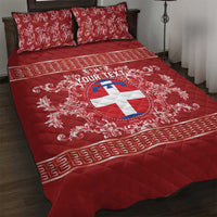 Personalized Italy Piedmont Quilt Bed Set Baroque Motif