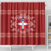 Personalized Italy Piedmont Shower Curtain Baroque Motif
