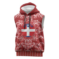 Personalized Italy Piedmont Sleeveless Hoodie Baroque Motif