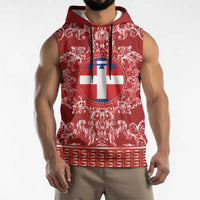 Personalized Italy Piedmont Sleeveless Hoodie Baroque Motif