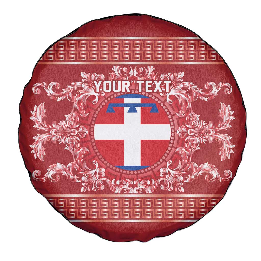 Personalized Italy Piedmont Spare Tire Cover Baroque Motif