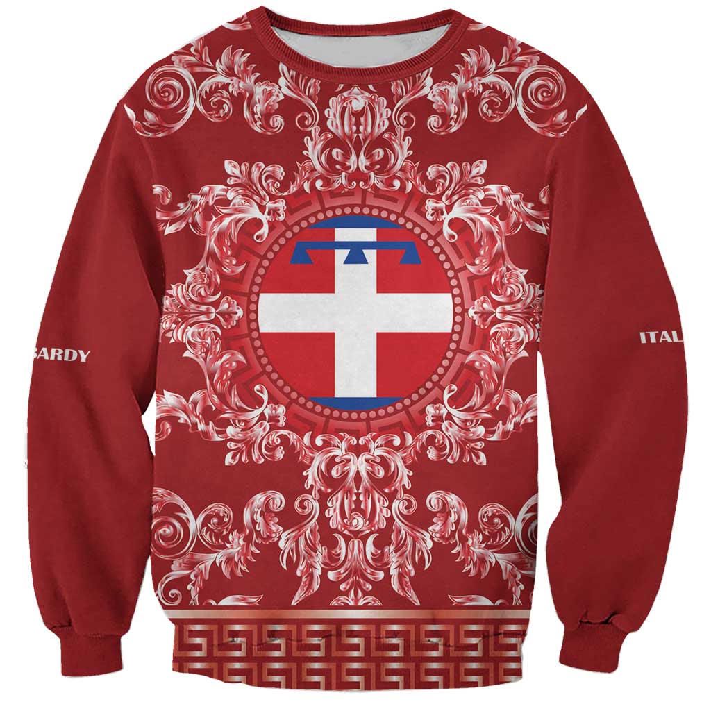 Personalized Italy Piedmont Sweatshirt Baroque Motif