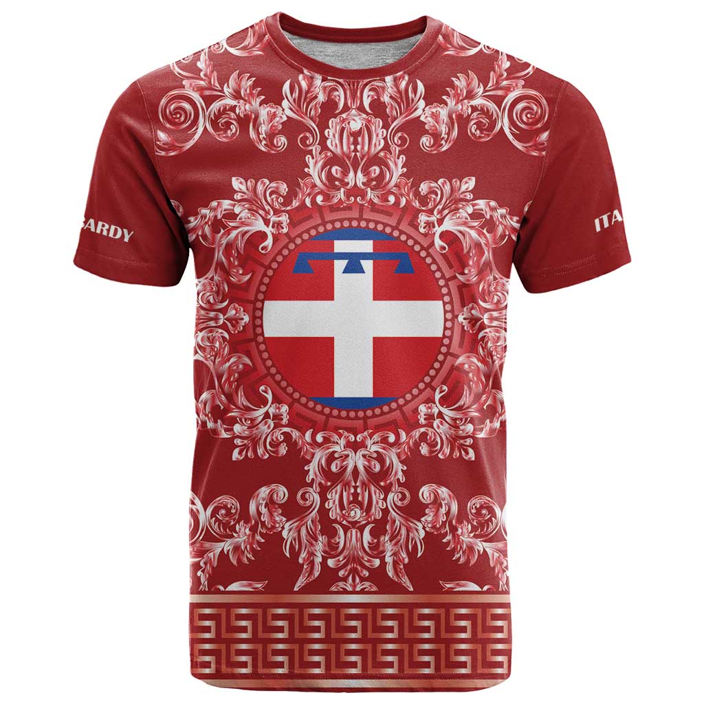 Personalized Italy Piedmont T Shirt Baroque Motif