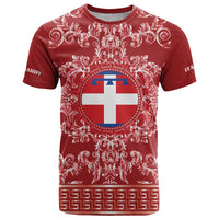 Personalized Italy Piedmont T Shirt Baroque Motif