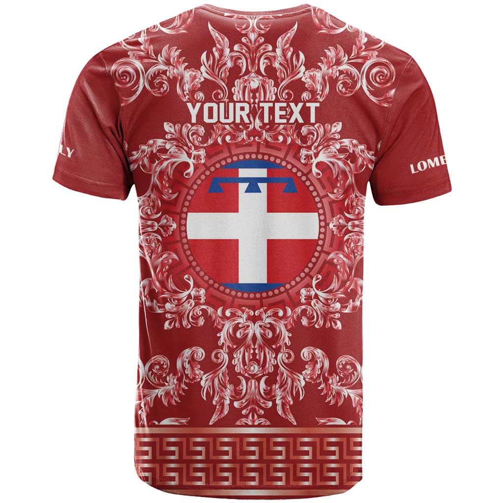 Personalized Italy Piedmont T Shirt Baroque Motif