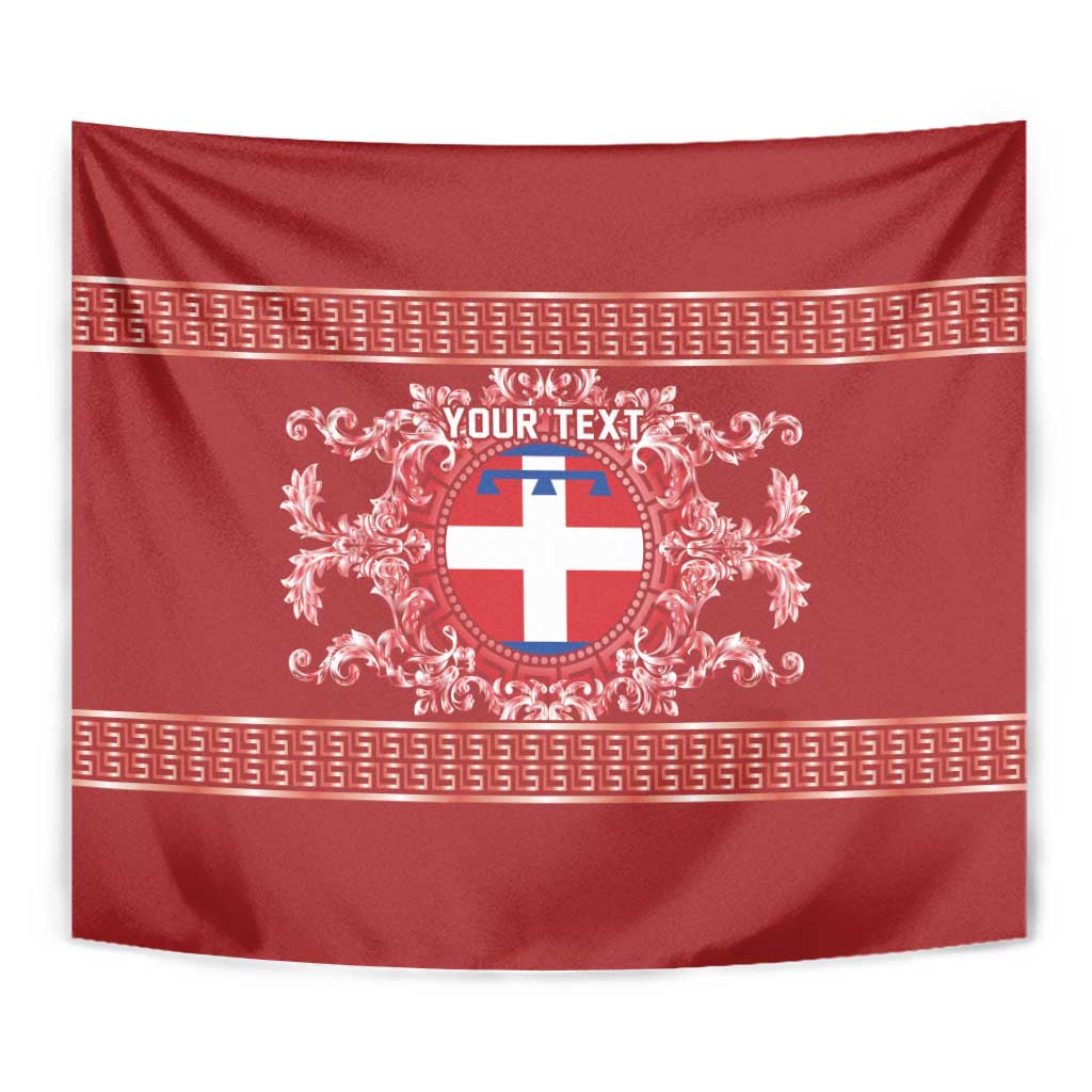 Personalized Italy Piedmont Tapestry Baroque Motif