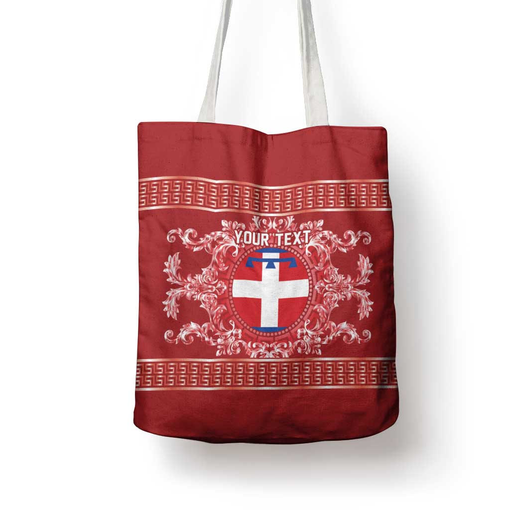 Personalized Italy Piedmont Tote Bag Baroque Motif