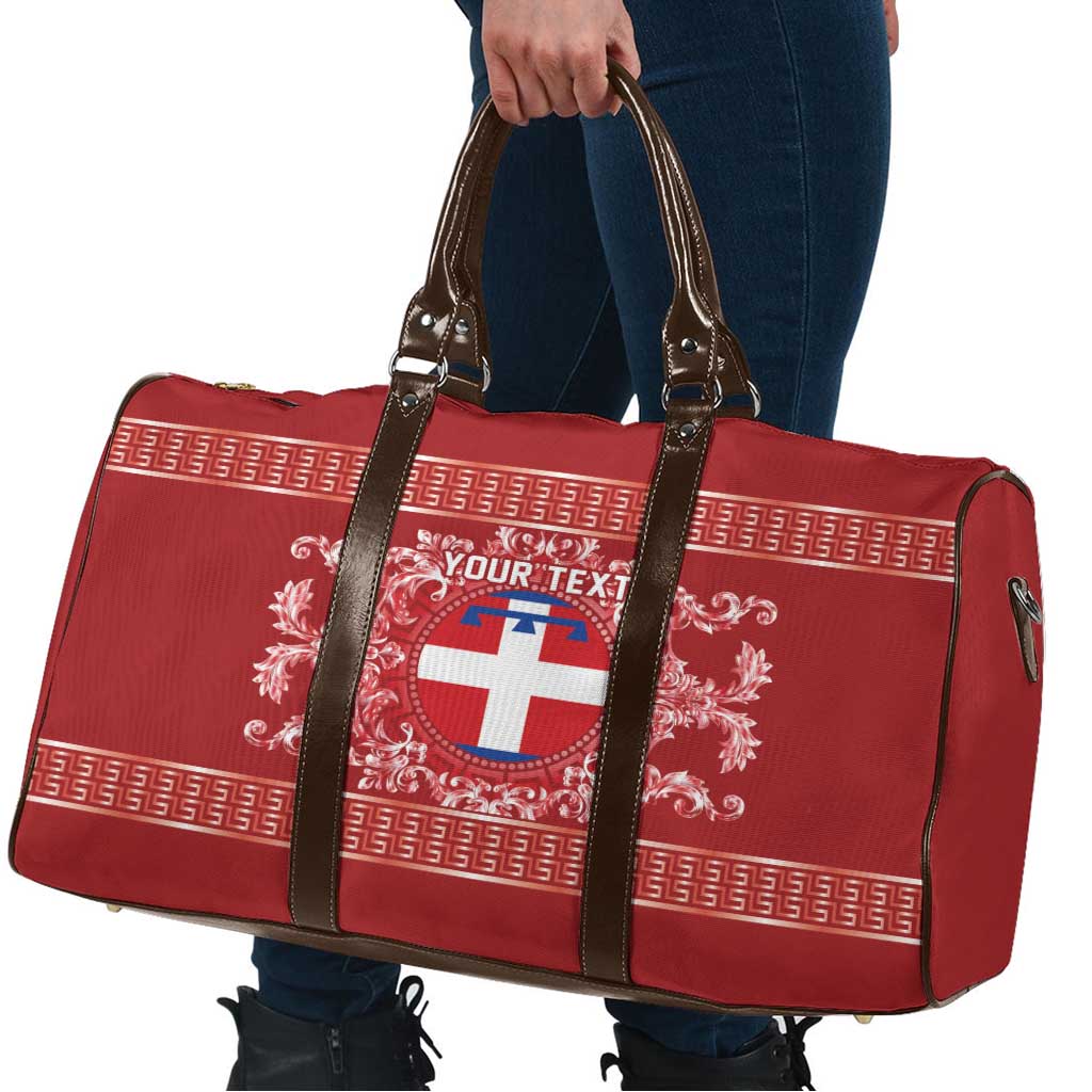 Personalized Italy Piedmont Travel Bag Baroque Motif
