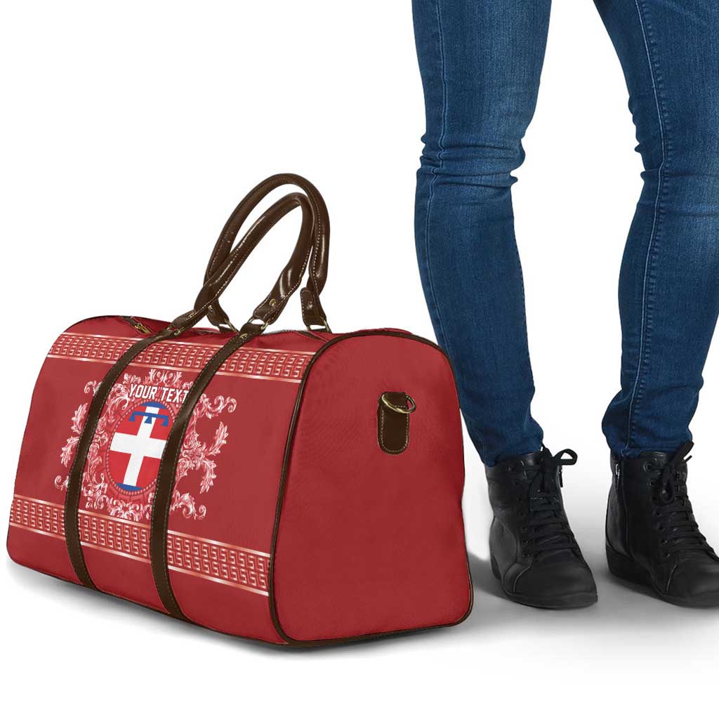 Personalized Italy Piedmont Travel Bag Baroque Motif