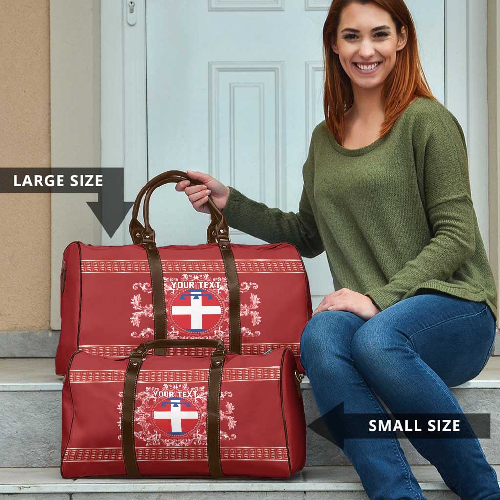 Personalized Italy Piedmont Travel Bag Baroque Motif