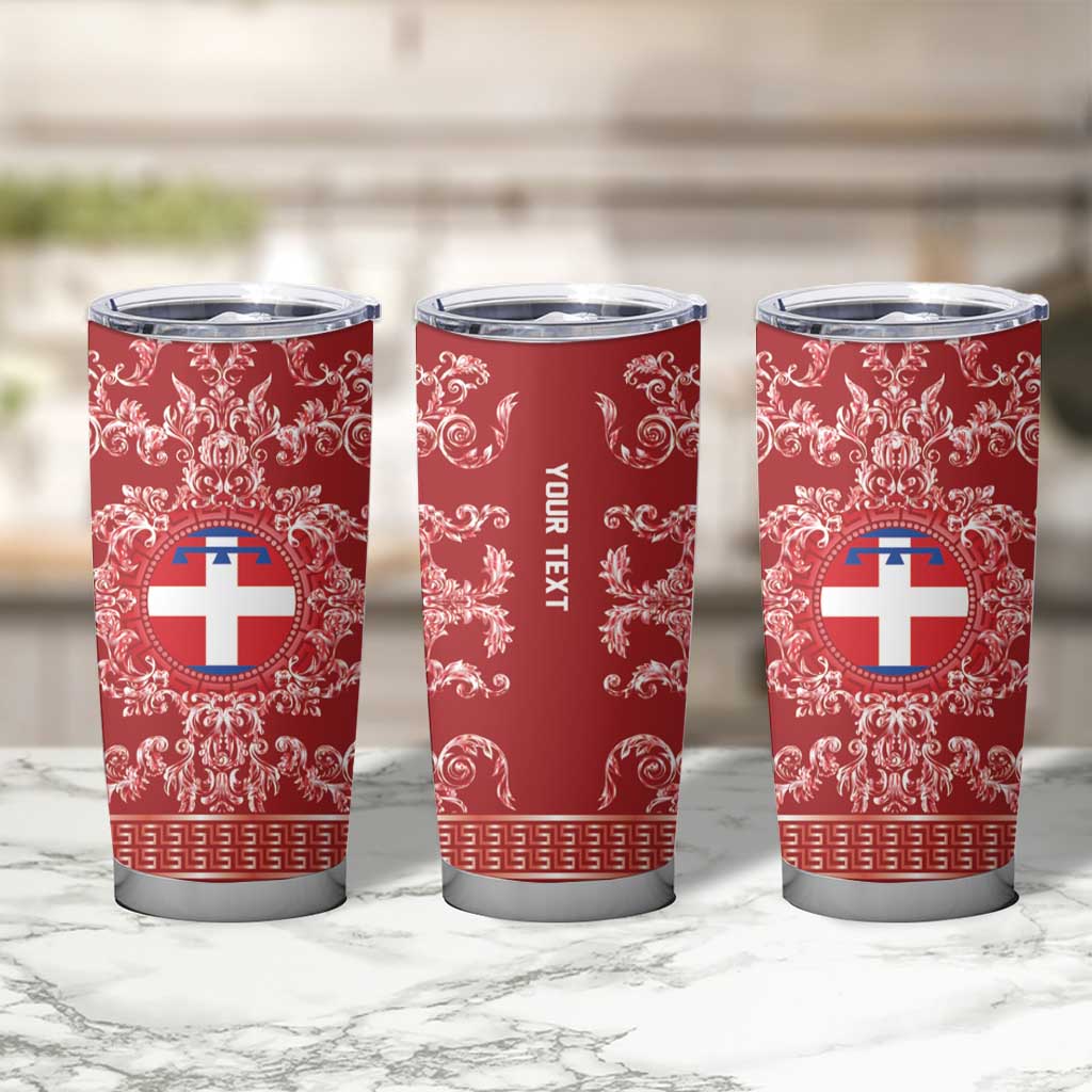 Personalized Italy Piedmont Tumbler Cup Baroque Motif